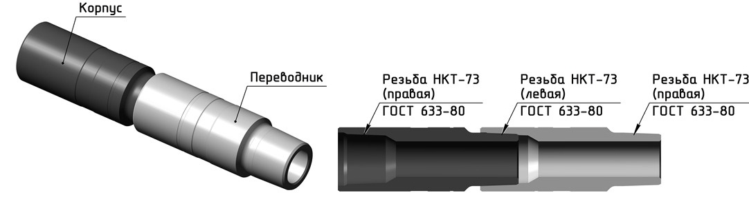 Переводник безопасный ПБ-ПЛ-НКТ