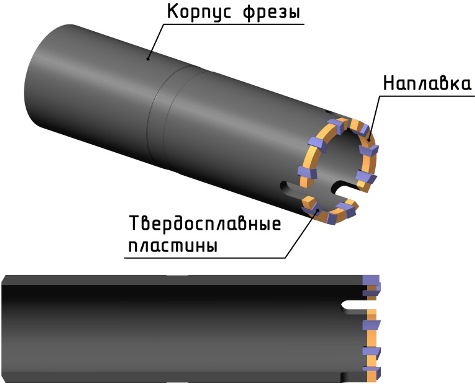 Фреза кольцевая зубчатая с твердосплавными вставками ФК-Т